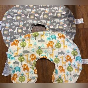 Two Boppy Pillow Slipcovers